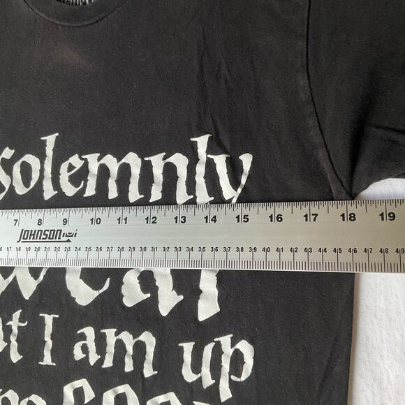 Harry Potter Women’s Short Sleeve T-shirt size M,Black, I Swear Am Up To No Good - Picture 3 of 8